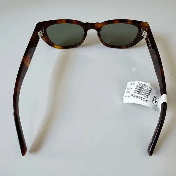 Saint Laurent SL 601 002 Rectangular Havana Green 51 mm-20-145 Men's Sunglasses - Picture 7 of 16